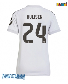 Real Madrid Dean Huijsen #24 Tricou Fotbal Replică 2025-26 Femei Acasa